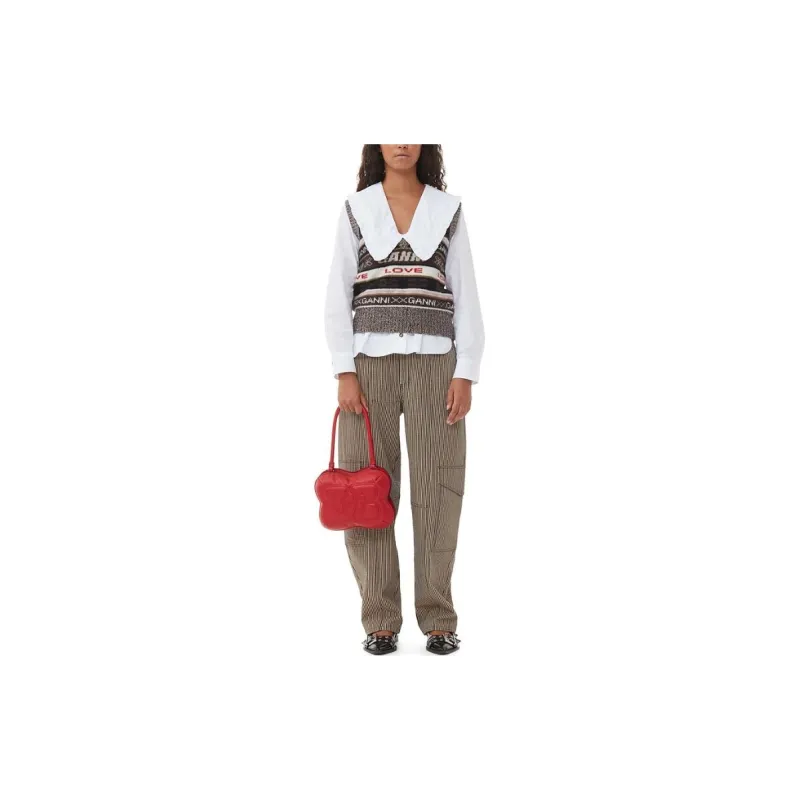GANNI Vests Women's Chocolate-1