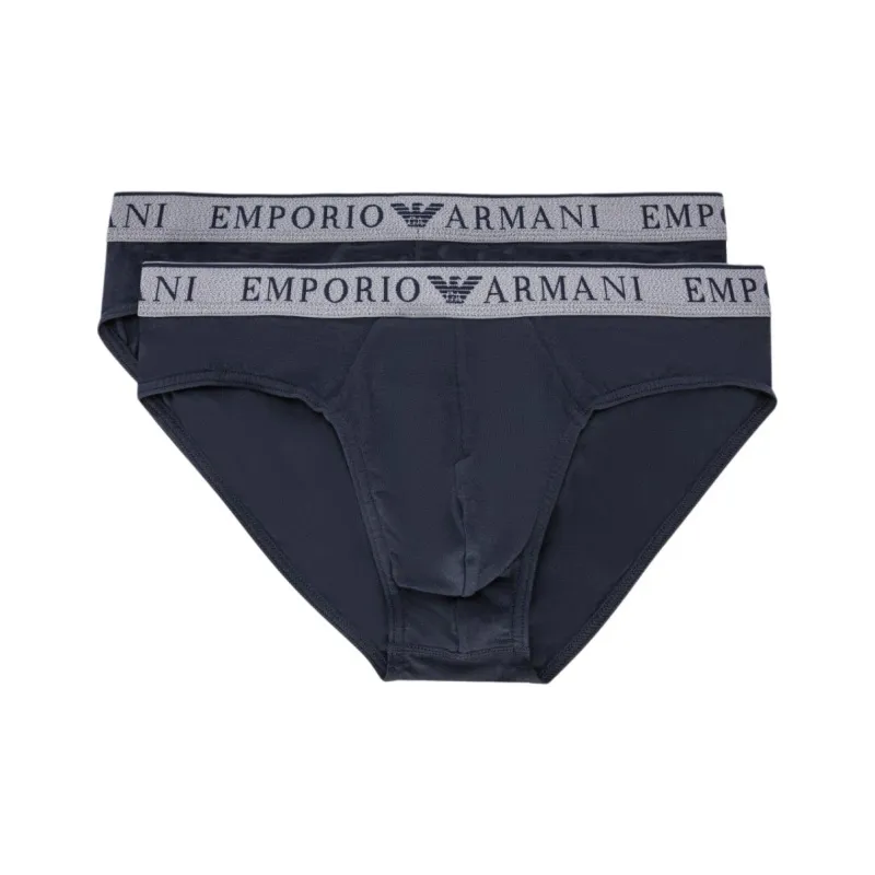 EMPORIO ARMANI FW24 Underpants Men's 2 Pack Navy Blue-0