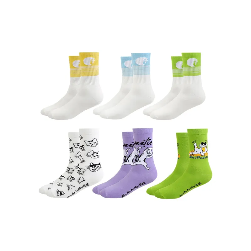 Guuka Mid Calf Socks Unisex 6 Pack-5