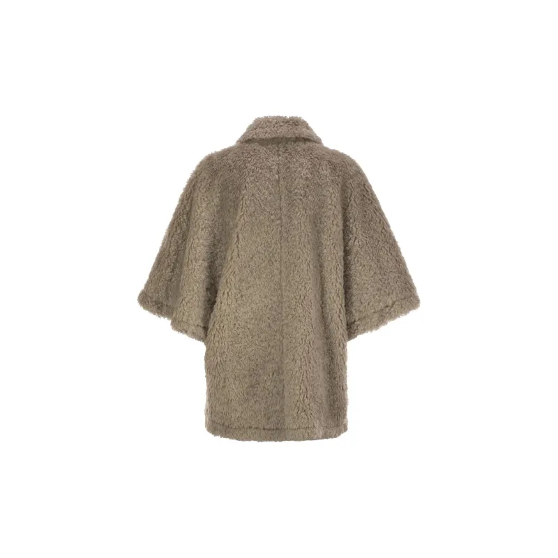 HERNO Double Breasted Faux Shearling Jacket-1
