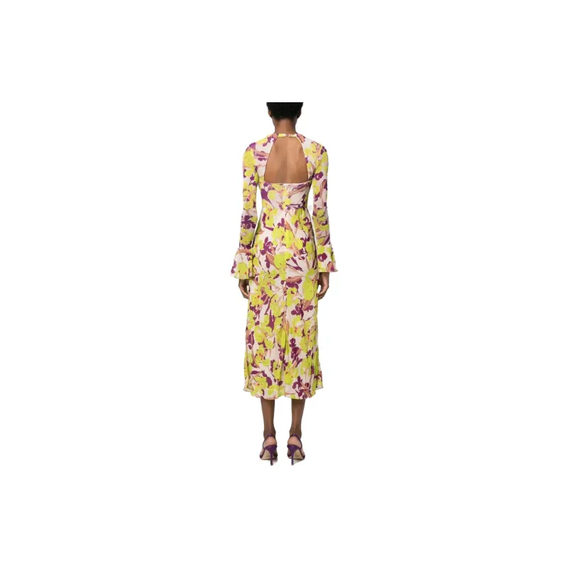 PINKO SS23 Long Sleeved Dress Women's Multicolor-2