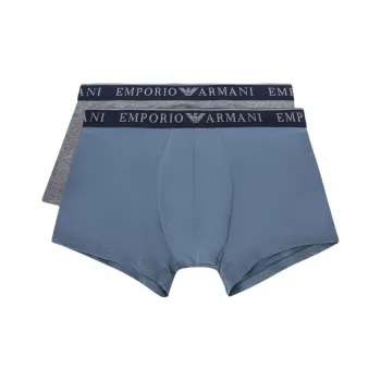 EMPORIO ARMANI FW24 Underpants Men's 2 Pack Blue+Gray