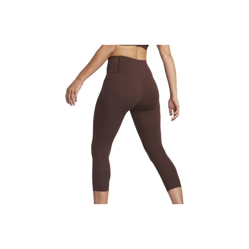 Nike Gentle-Support High-Waisted Cropped Leggings Leggings Women's Brown-3