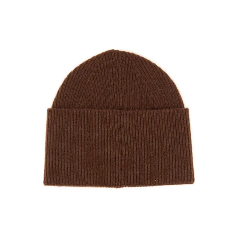 HUGO BOSS Logo Patch Ribbed Beanie-1