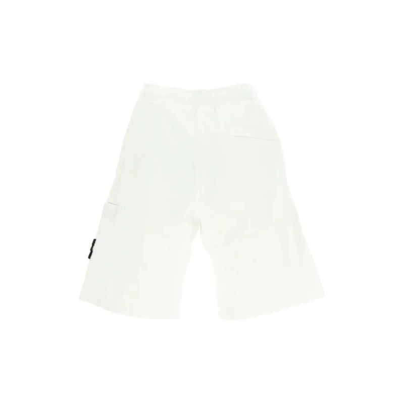 STONE ISLAND Logo Patch Drawstring Shorts-1