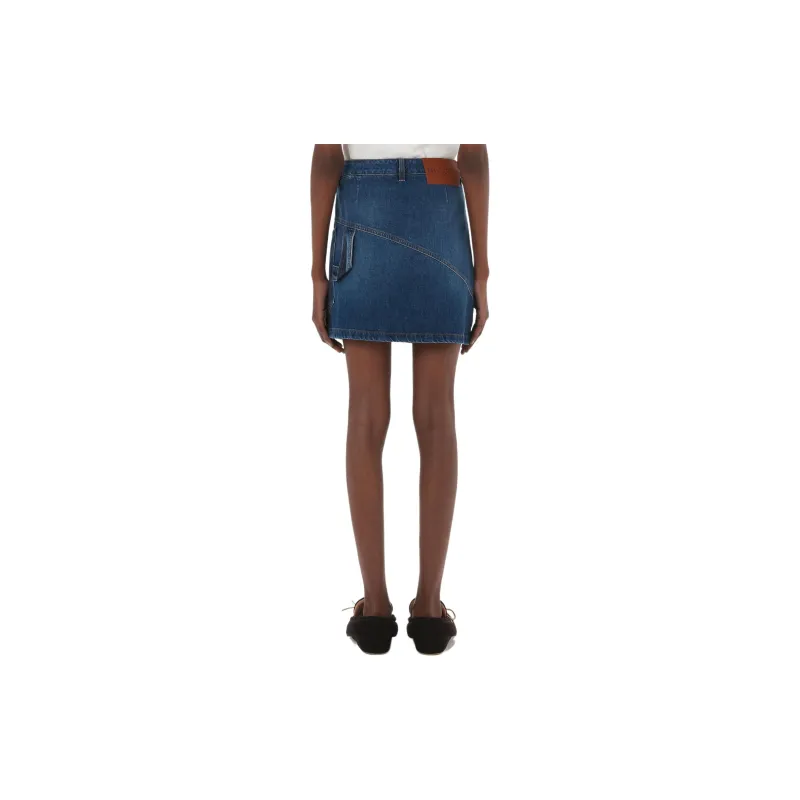 JW Anderson Twisted Denim Mini Skirt-2