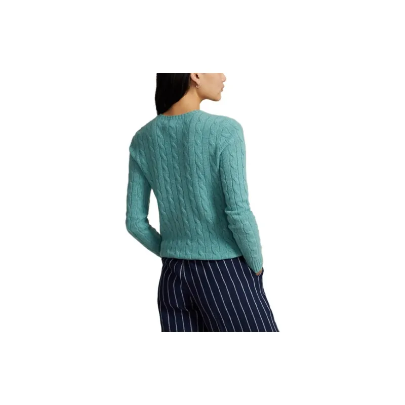 Polo Ralph Lauren Logo Embroidered Cable-Knit Jumper-3
