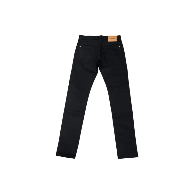 VERSACE JEANS COUTURE Logo Patch Skinny Trousers-1