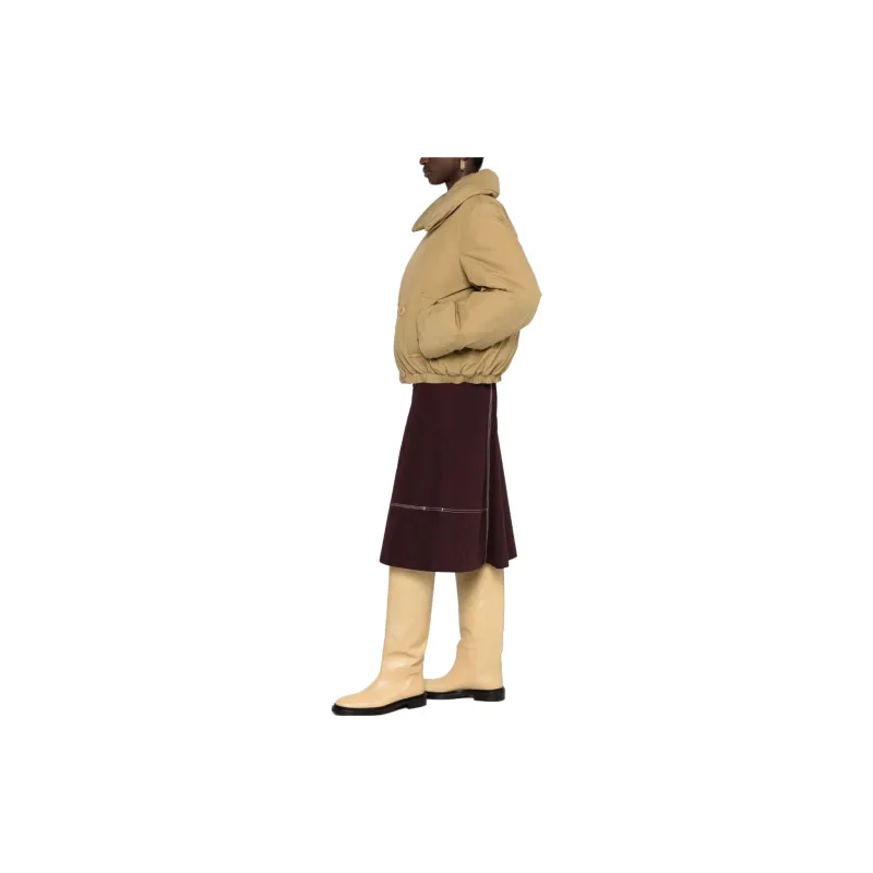 Lemaire Puffer Caban Jacket 'Ochre Khaki'-3