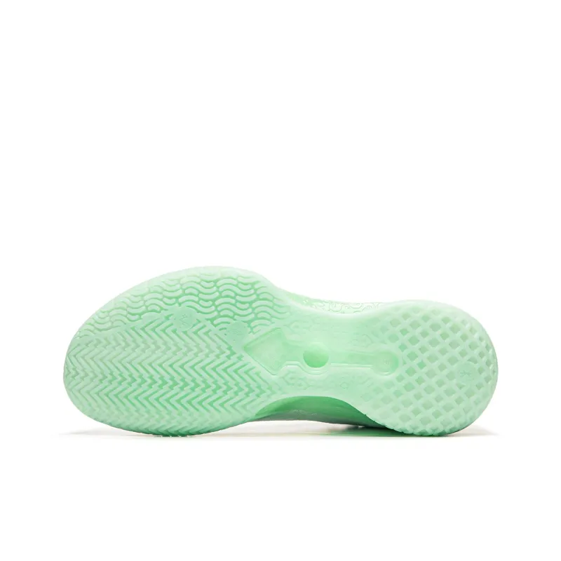 LiNing Knife 5 Cushioned Slip-Resistant Rebound Anti-Twist Mid-Top Performance Basketball Shoes Men's White Green-6