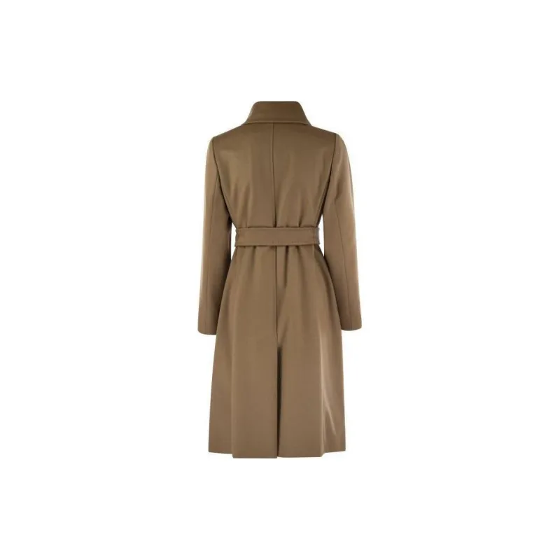 MaxMara Belted Long Sleeved Coat-1