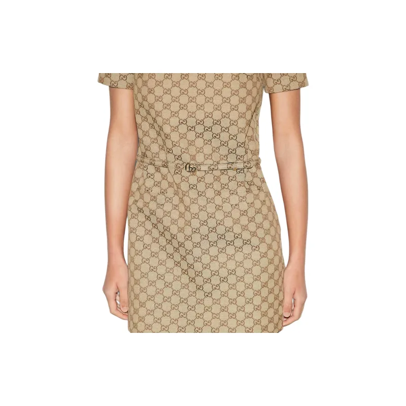GUCCI Gg Drop Shoulder Mini Dress-6
