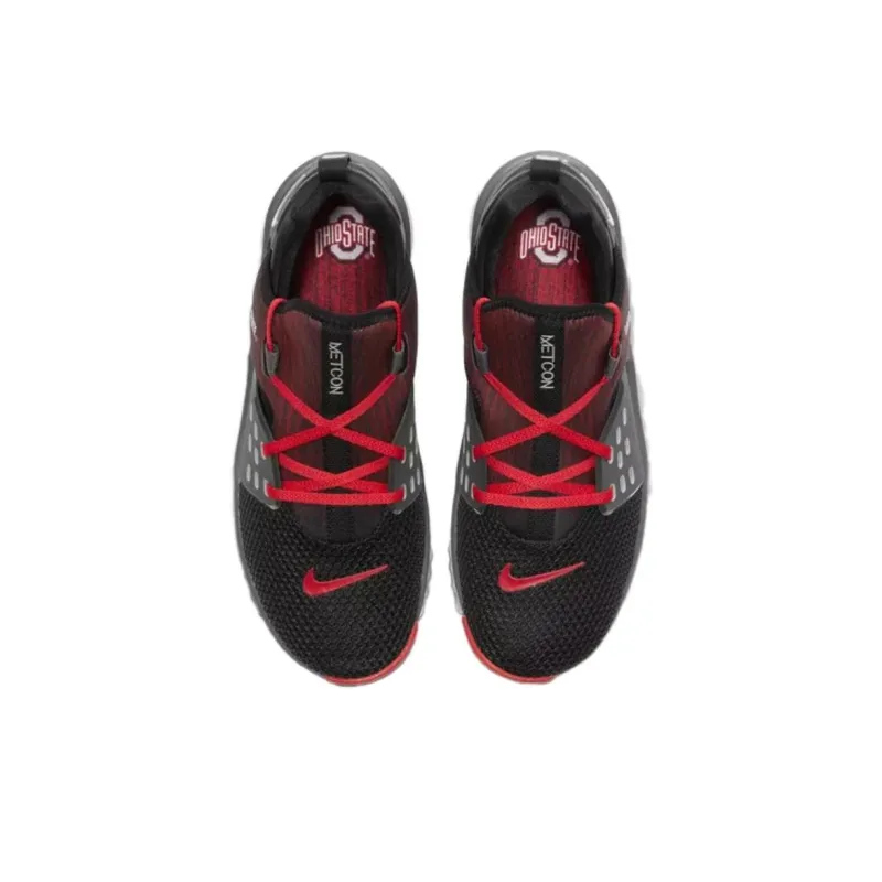 Nike Free X Metcon Cushioning Anti-Slip And Wear-Resistant Low-Top Running Shoes Unisex Black Red-3