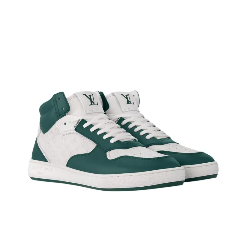 LOUIS VUITTON Stadium Low Top Skateboard Shoes Women's Green-2