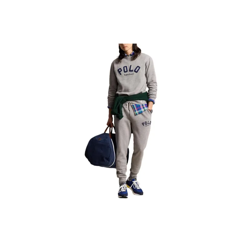 Polo Ralph Lauren Knitted Sweatpants Men's Dark Vintage Heather-3