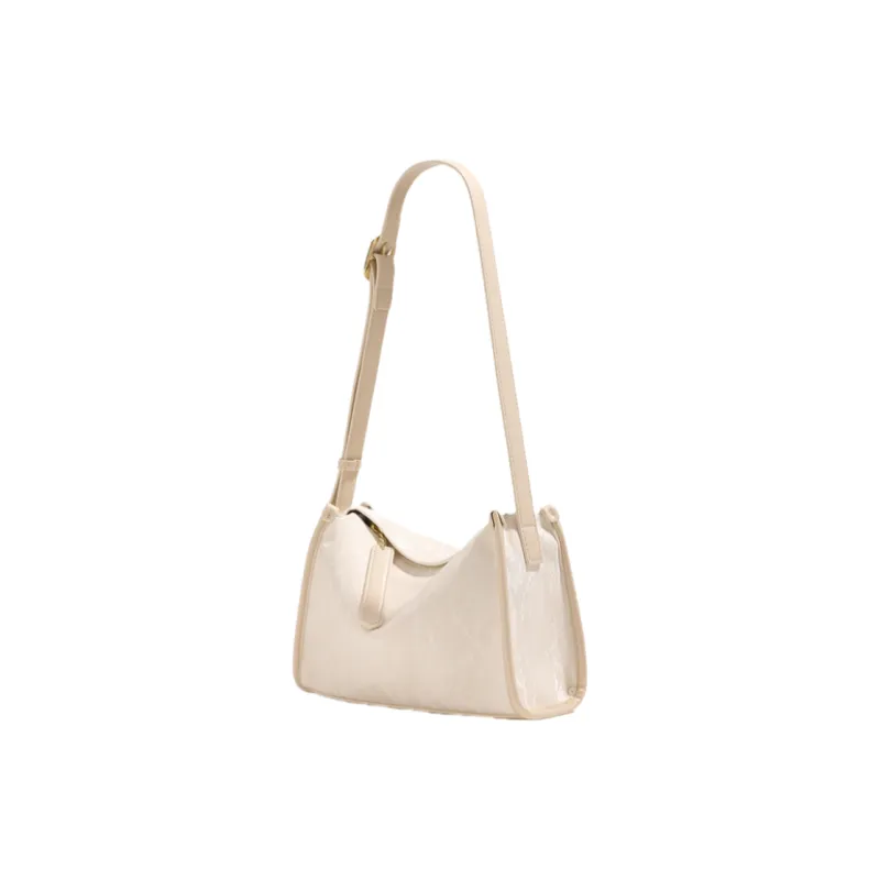 NOMK PU Shoulder Bag, Crossbody Bag Women's Coffee/Green/Pink/Ecru-8