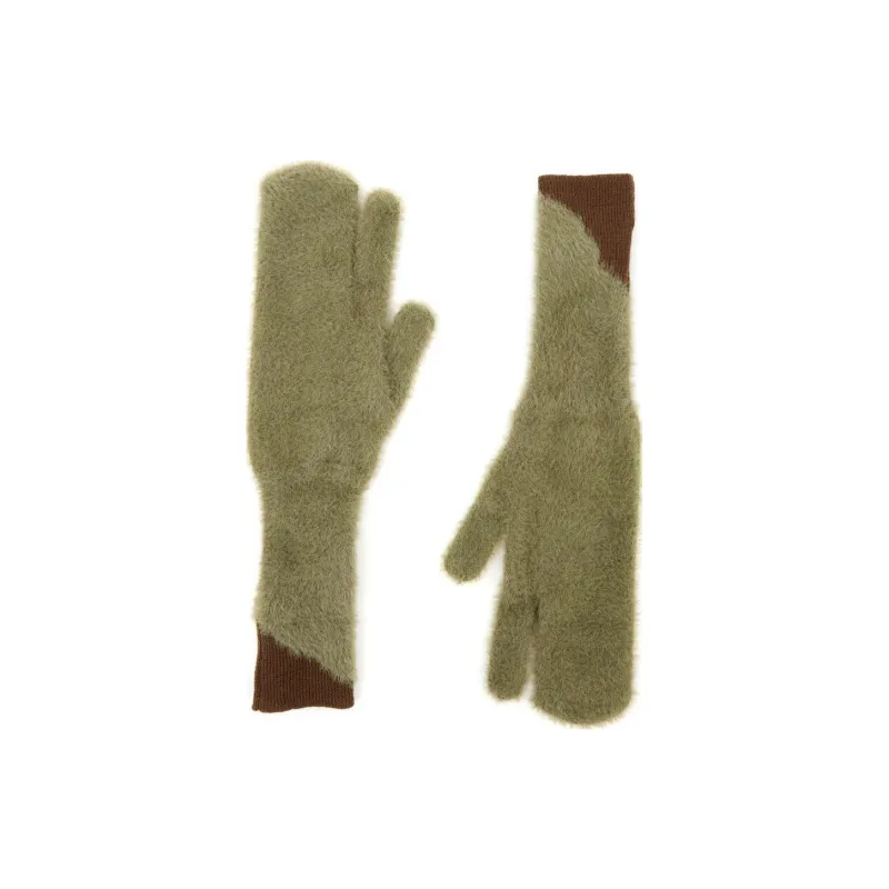 MM6 Maison Margiela Polyamide Gloves Women's Green-1