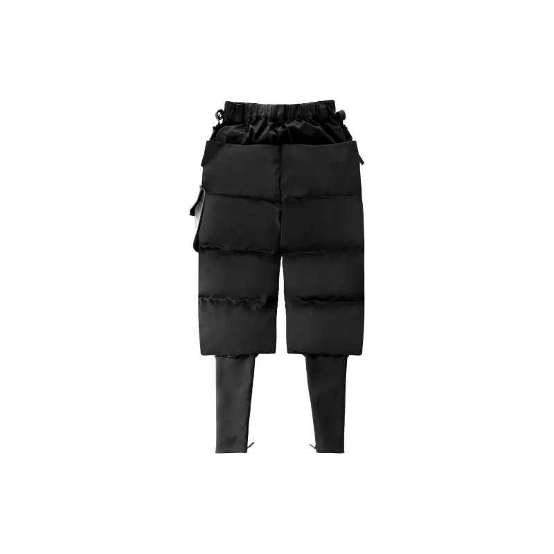 NORVINCY Winter Zip Pocket Skiing Loose Fit Casual Pants Trendy Unisex-2