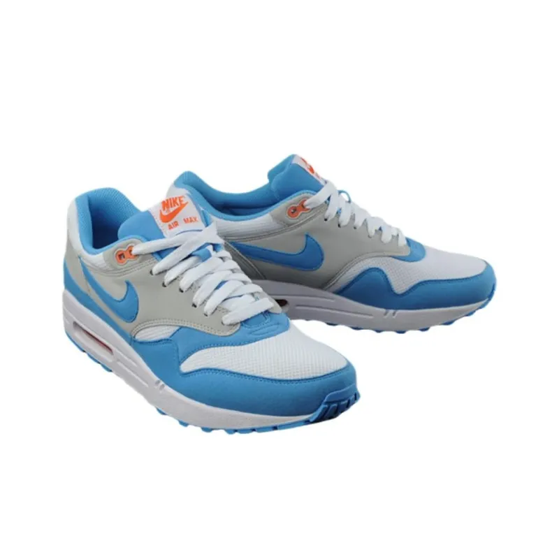 Nike Air Max 1 Anti-Slip Wear-Resistant Low-Top Casual Shoes Men's Blue-1