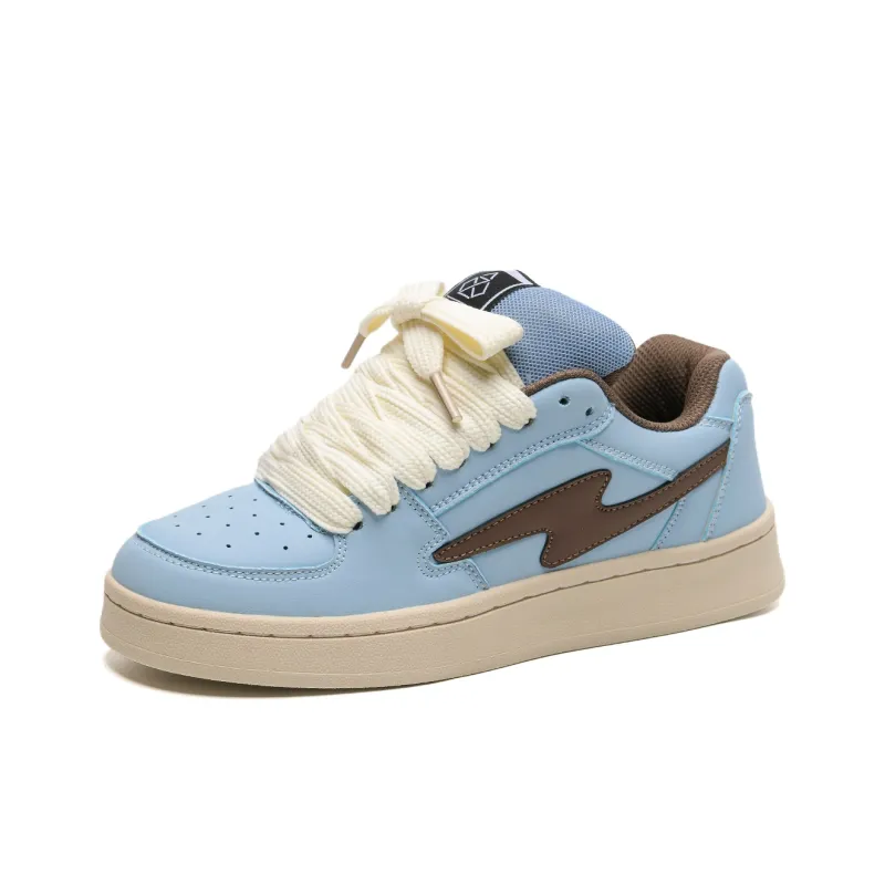 OAOQ Height Increasing Wear-Resistant Lightweight Breathable Slip-Resistant Low-Top Skateboard Shoes Unisex Box-20