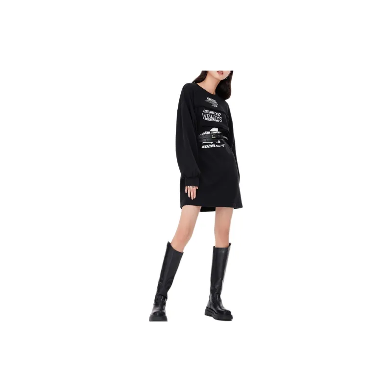 A21 Long Sleeved Dresses Women's-5