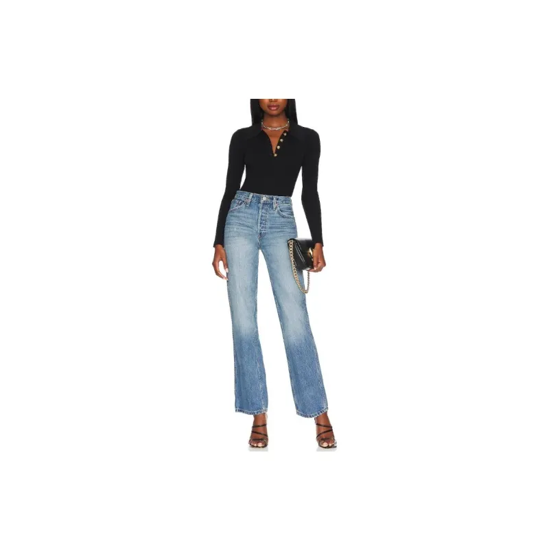 RE/DONE High rise Straight leg Jeans-1