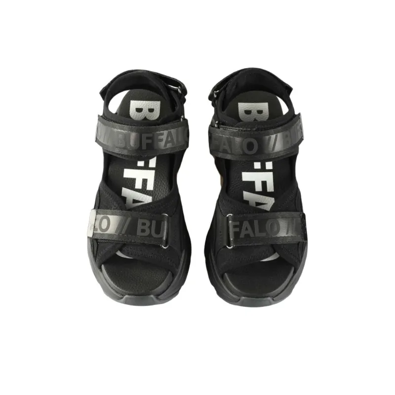 Buffalo Beach Sandals Men's Black-2