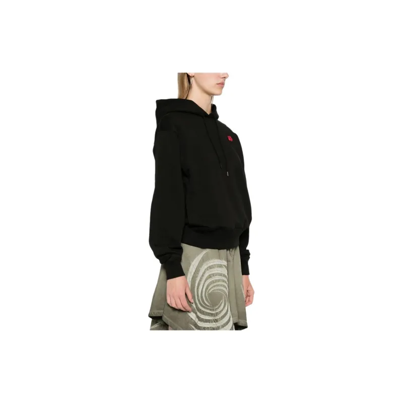 KENZO Logo Embroidered Drawstring Hoodie-3