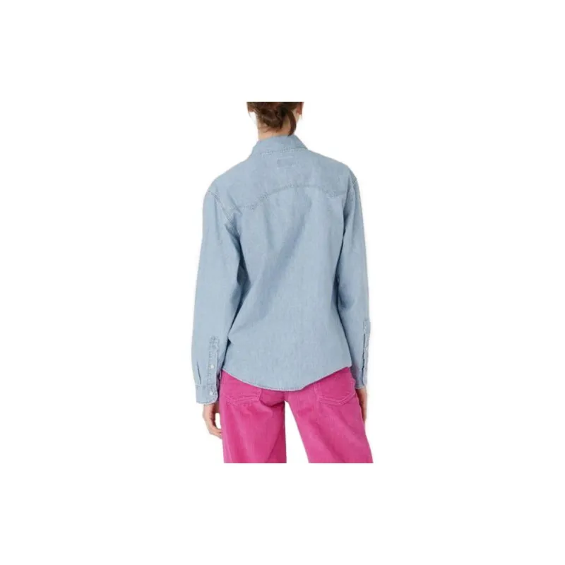 Levis Shirts Women's Light Indigo-5