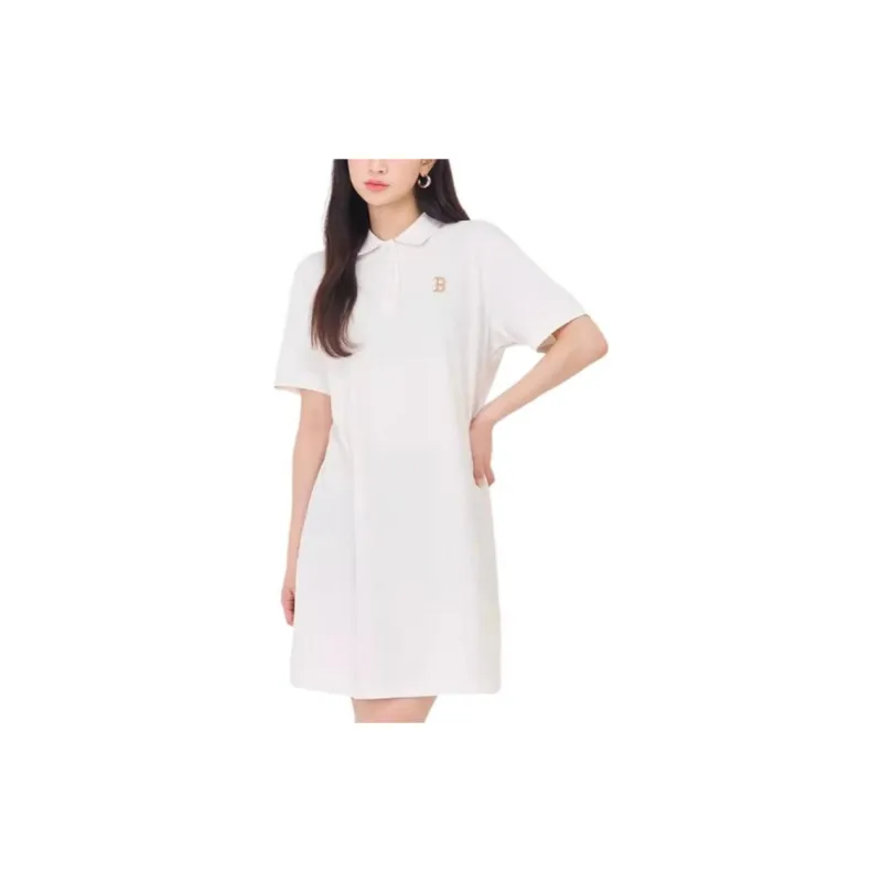 MLB SS24 Short Sleeved Dresses Women's Cream-2