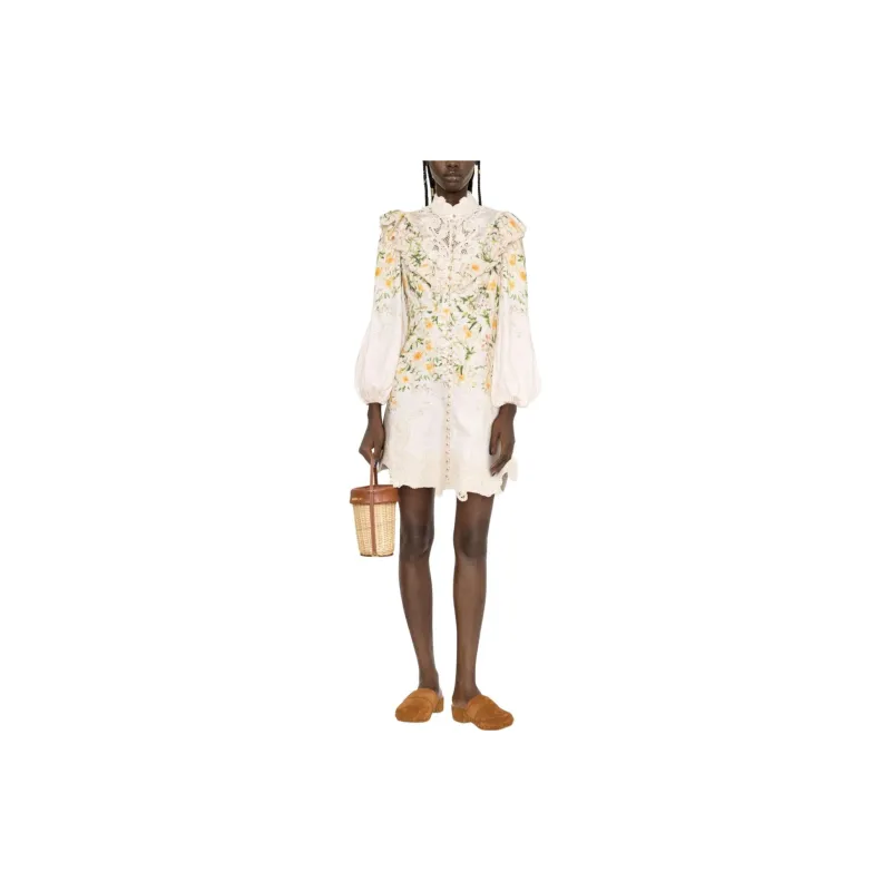 Zimmermann Long-Sleeved Dresses Women's Beige-1