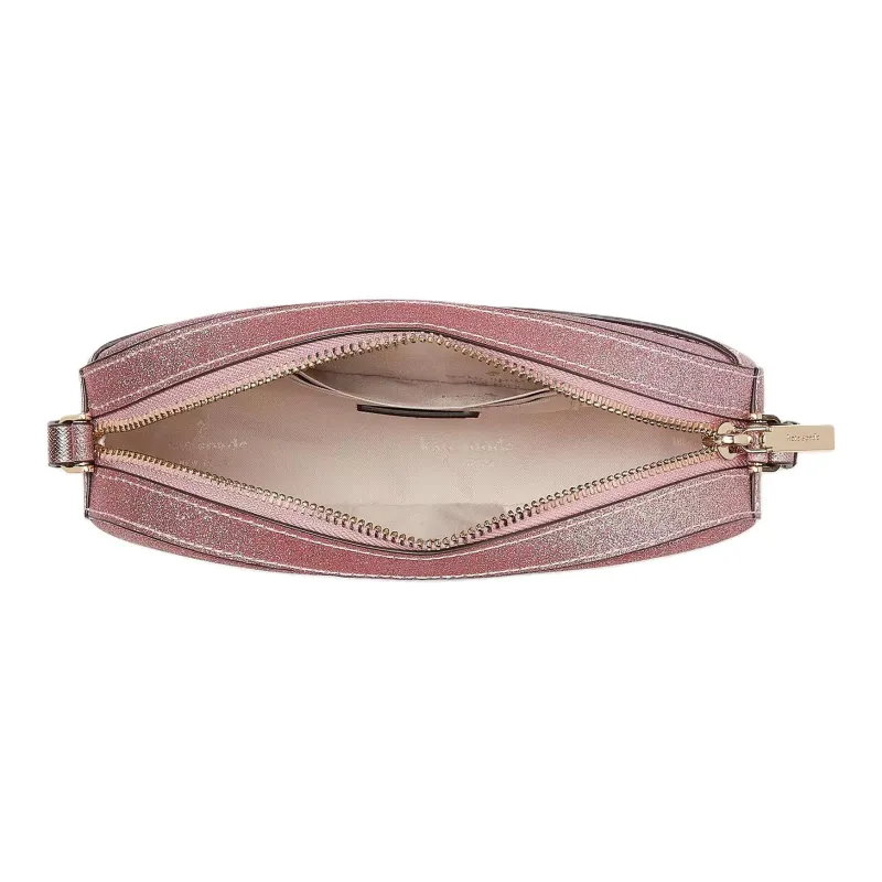 Kate Spade Glitter Fabric Shoulder Bag Crossbody Bag Women's Pink-3