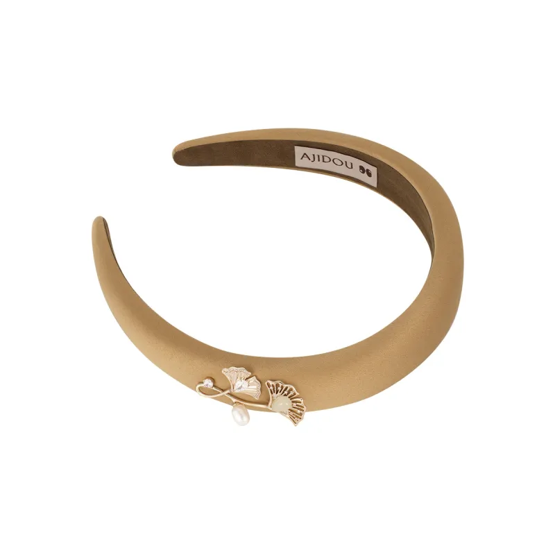AJIDOU Fabric+Pearl Headbands Women's-2