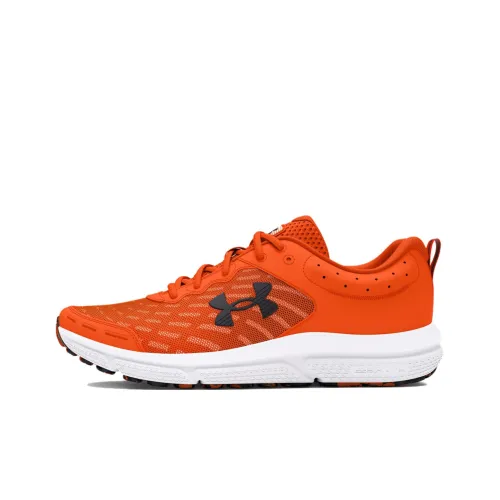 Under Armour Charged Assert 10 Anti Slip Wear Resistant Low Top Running Shoes Men's Orange