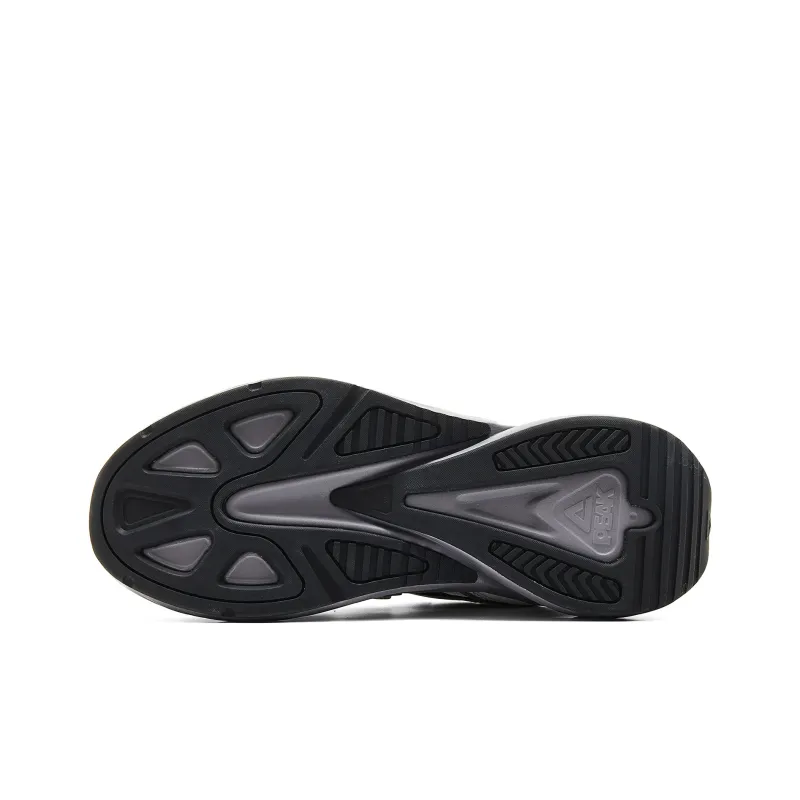 PEAK Taichi Yunxi Cushioning Coverage Rebound Slip Resistant Low Top Casual Shoes Women's Light Gray Black-5