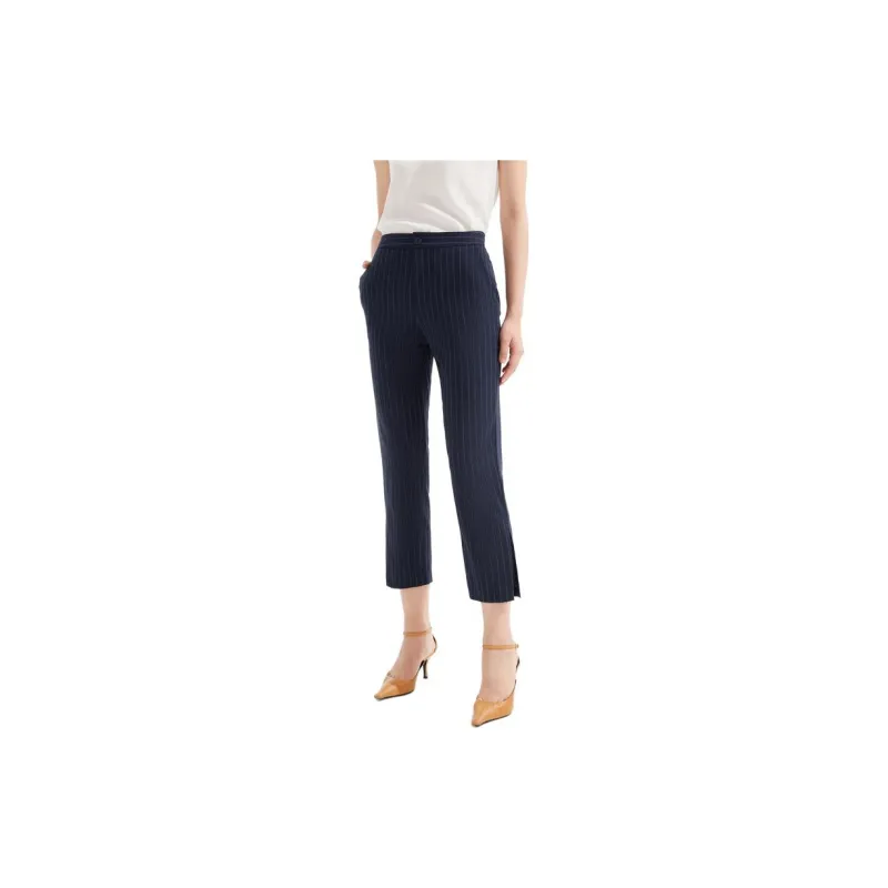 JZ. ANNAKRO Suit Trouser Women's Stripe Dark Blue-2