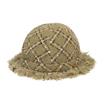 CHANEL 1990 2000s Tweed Hat