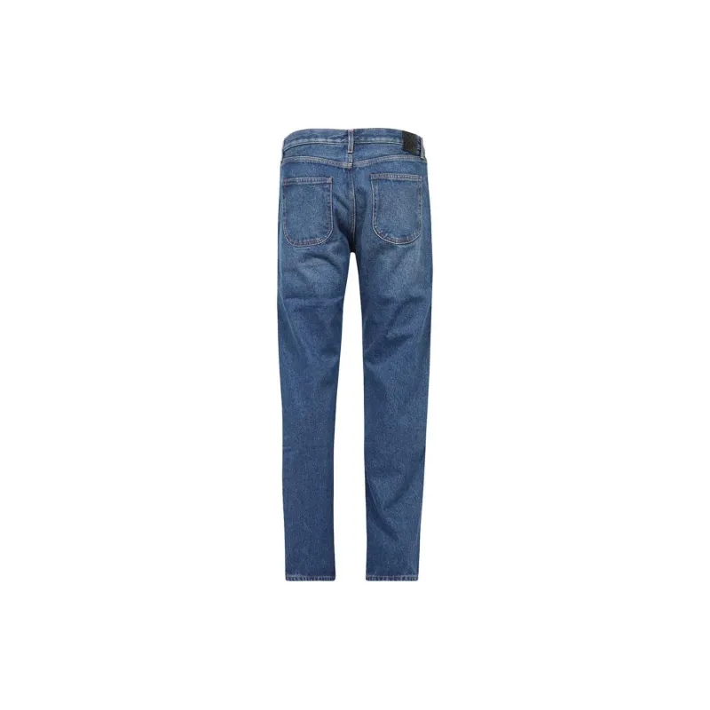 OFF WHITE Logo Patch Straight Leg Jeans-1