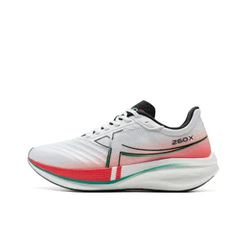 XTEP 260X 1.0 Anti Slip Wear Resistant Low Top Running Shoes Women's White Red Black