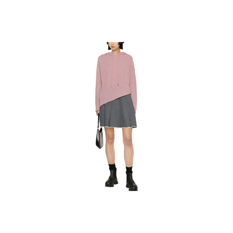 Moncler Logo patch Ribbed knit Hoodie-1