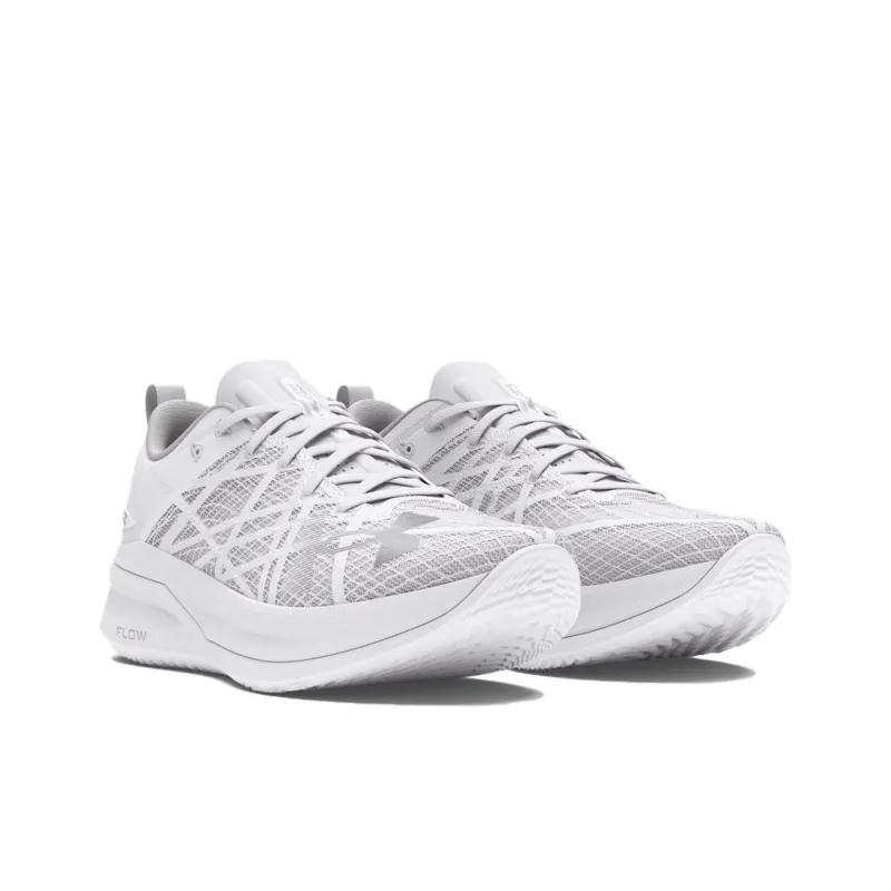 Under Armour VELOCITI PRO Anti Slip Wear Resistant Low Top Casual Running Shoes Unisex White Gray-2