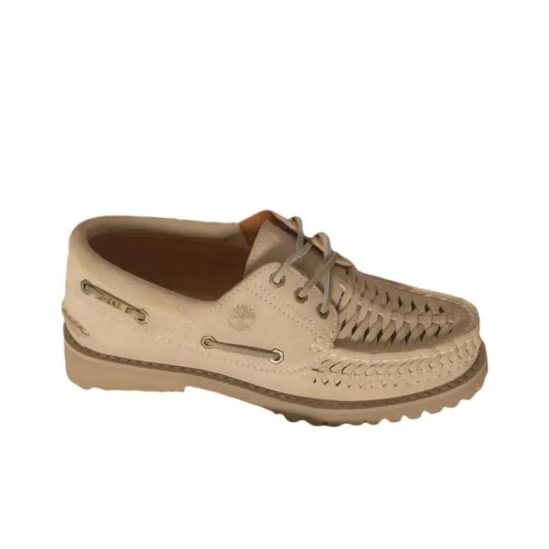 END. x Timberland AUTHENTICS Collection Anti Slip And Wear Resistant Breathable Low Top Casual Shoes Unisex Beige-1