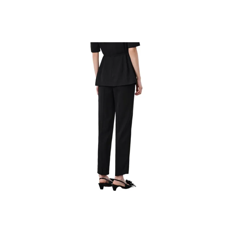 JZ. ANNAKRO Casual Pants Women's Plain Black-2