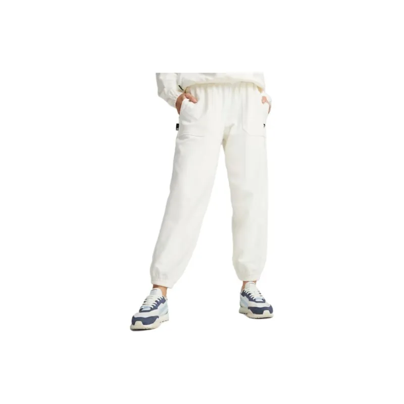PUMA DOWNTOWN Casual Pants Women's White-3
