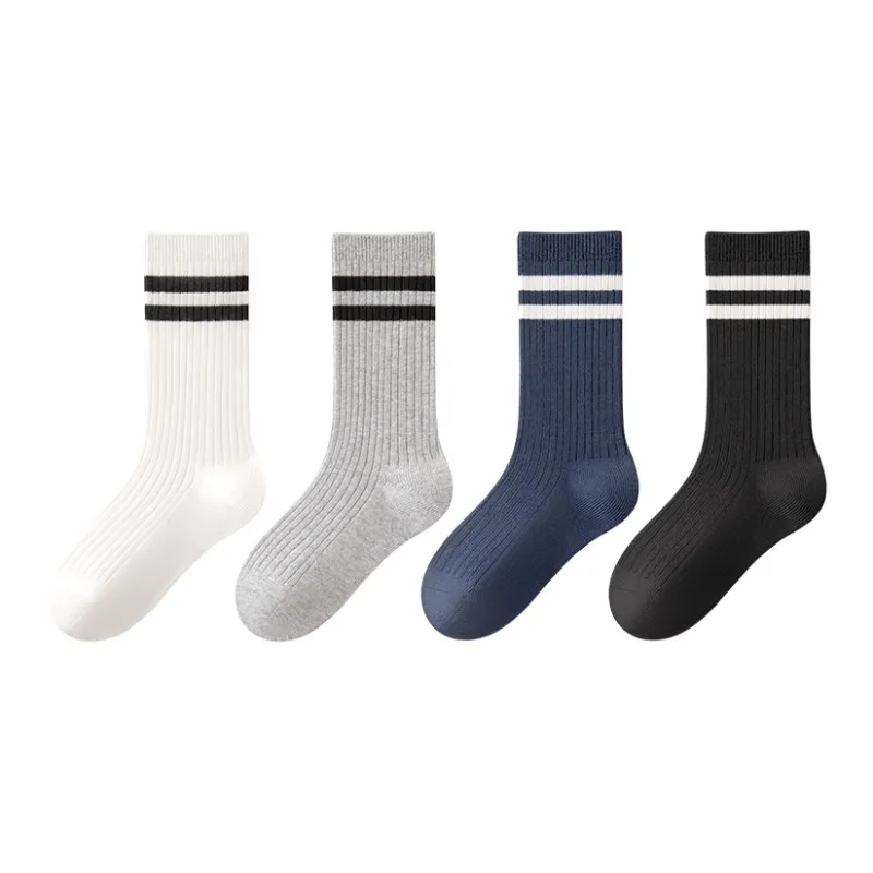 B&C.Room Mid Calf Socks Unisex 4 Pack-6