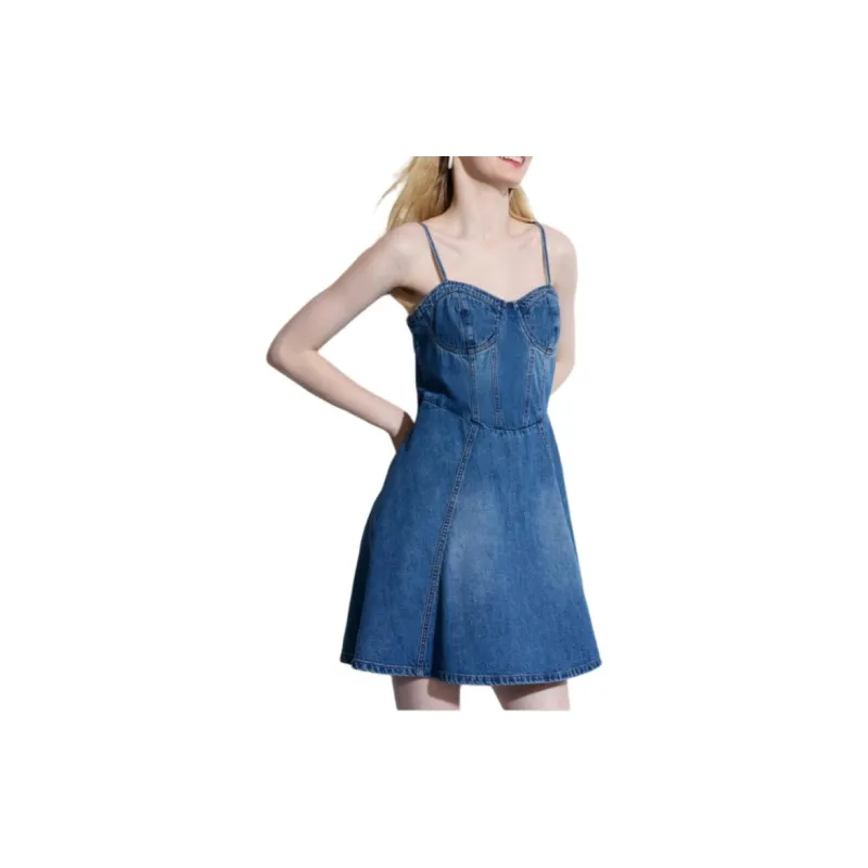 GAP Slip Dresses Women's Dark Blue-4