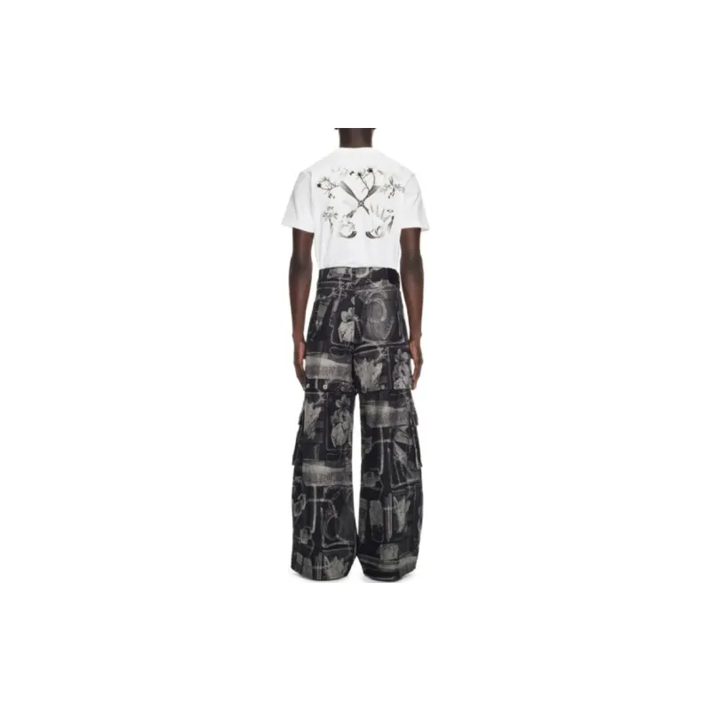 OFF WHITE Xray Jacquard Straight leg Jeans-4