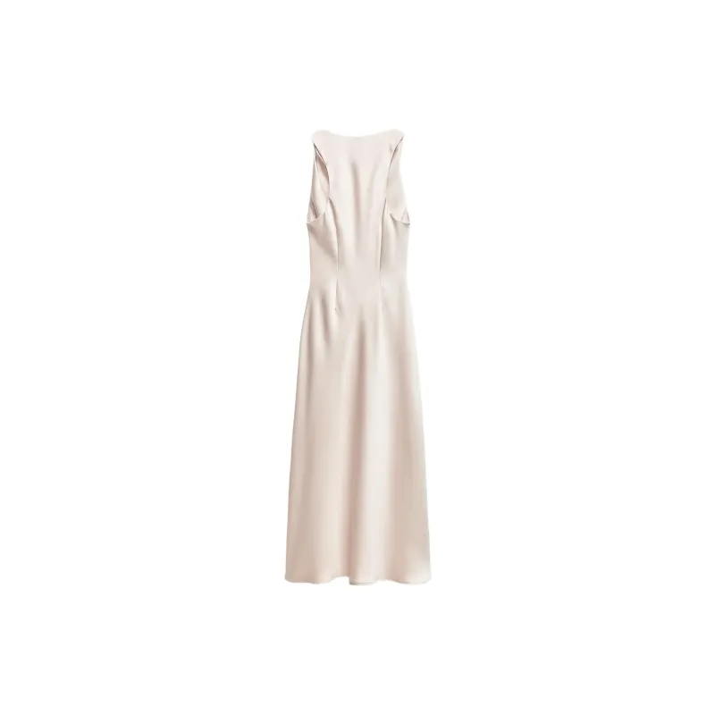 ZARA Sleeveless Dress Women's Champagne-1