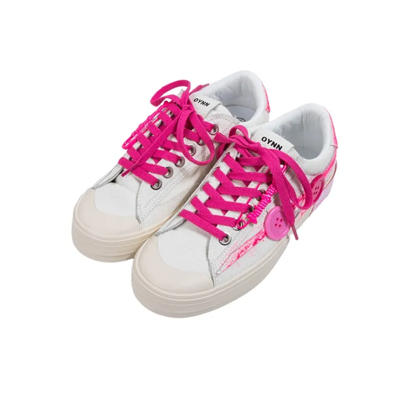 OYNN Optional Choice Series Skateboard Shoes Unisex Low Top Rose Red-5