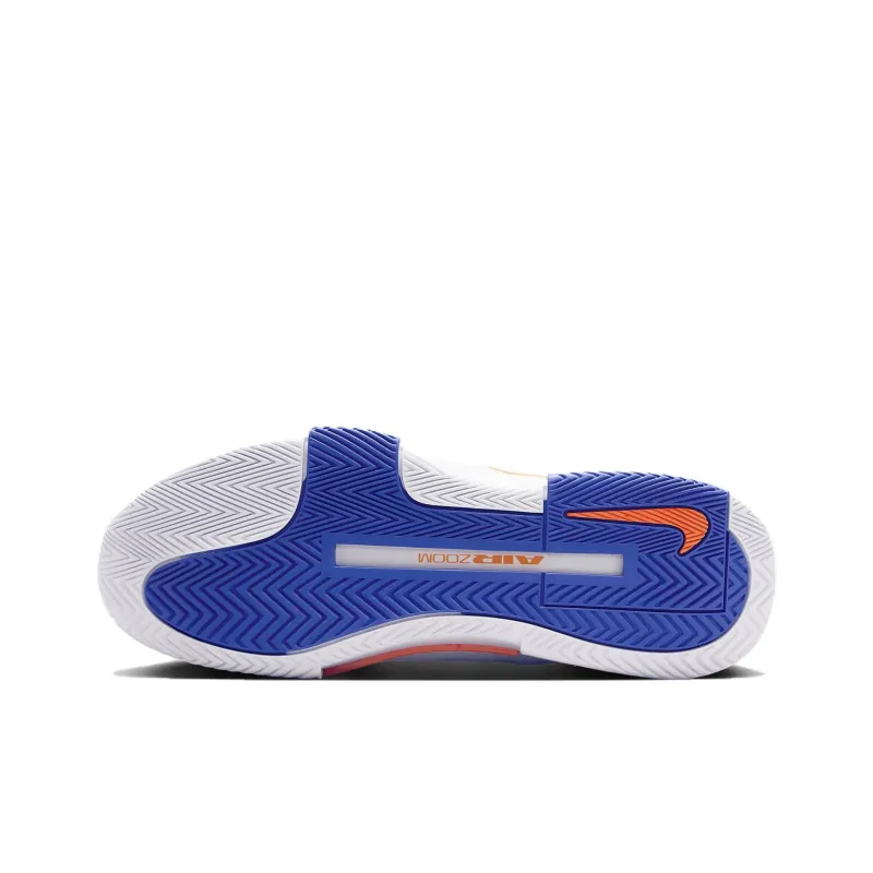 Nike GP Challenge 1 Low Top Tennis Shoes Men's White Blue Orange-5